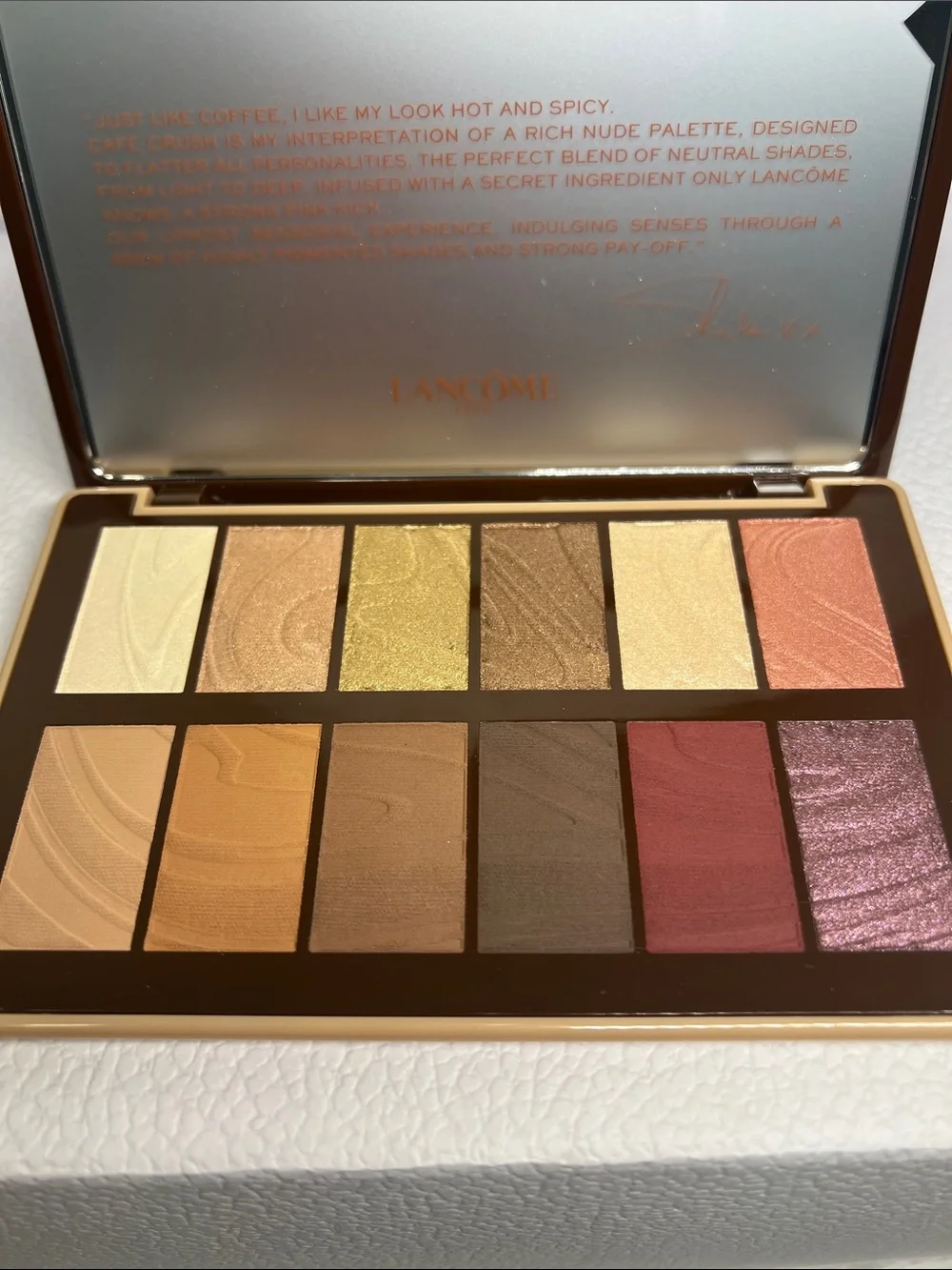 Lancome Idôle Café Crush Eyeshadow Palette   +  full size Lancome Idole Mascara